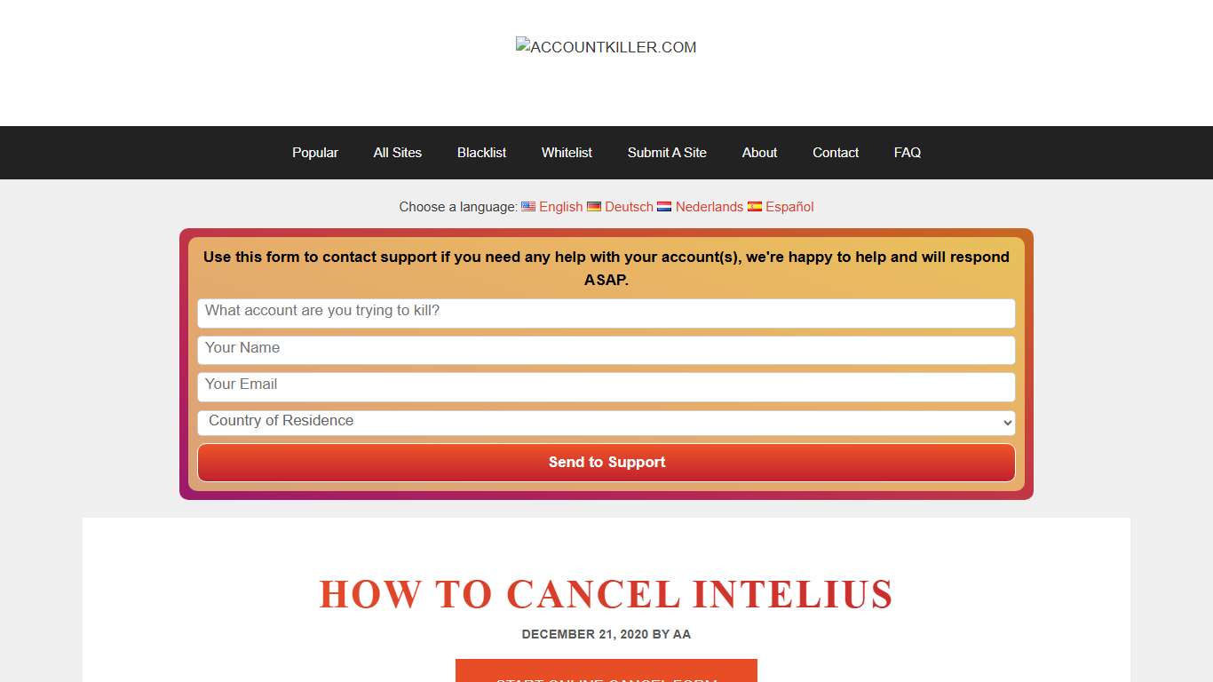 How to Cancel Intelius - ACCOUNTKILLER.COM